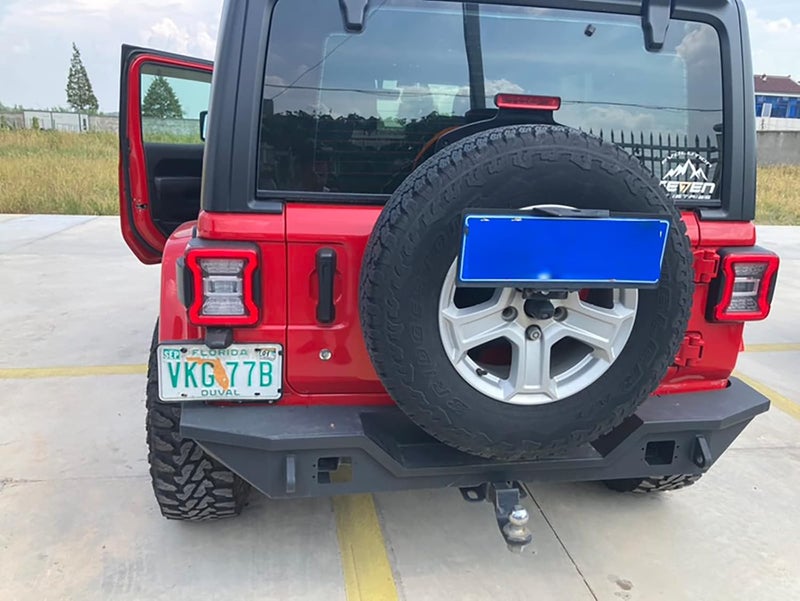 WANGDUOYU Rear License Plate Holder with Light for Jeep Wrangler - Image 4