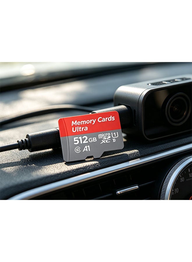 512GB high-end storage card, microSDXC type, supports full HD video, suitable for smartphones, dashcam, action cameras and surveillance cameras. - Image 4
