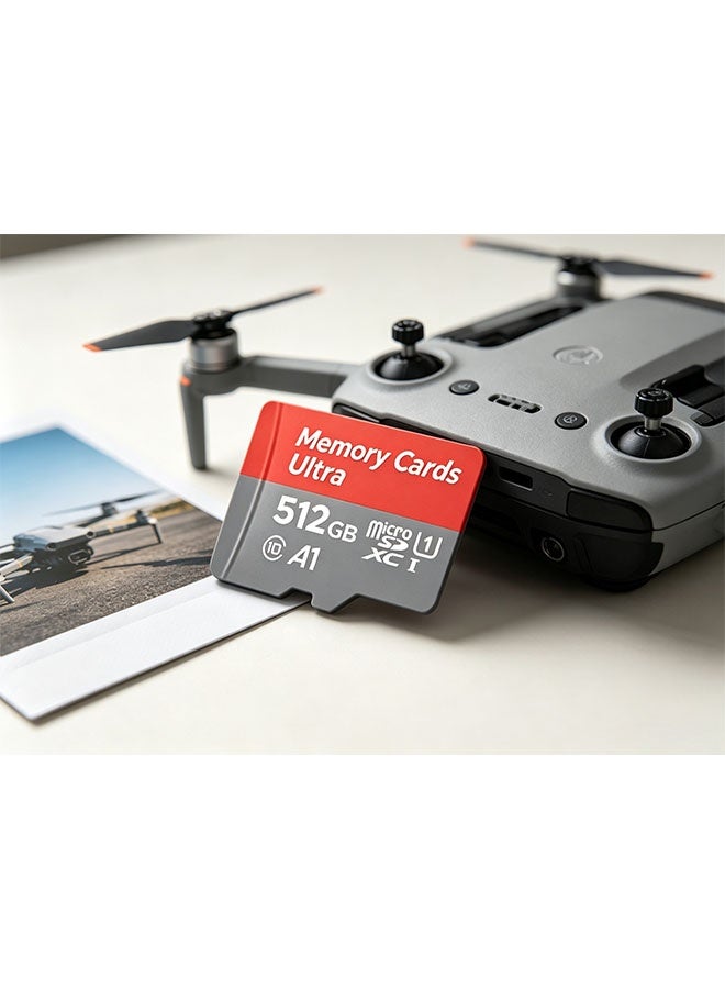 512GB high-end storage card, microSDXC type, supports full HD video, suitable for smartphones, dashcam, action cameras and surveillance cameras. - Image 3