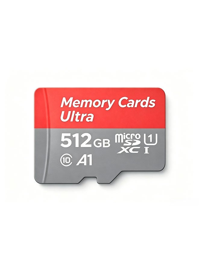 512GB high-end storage card, microSDXC type, supports full HD video, suitable for smartphones, dashcam, action cameras and surveillance cameras. - Image 1