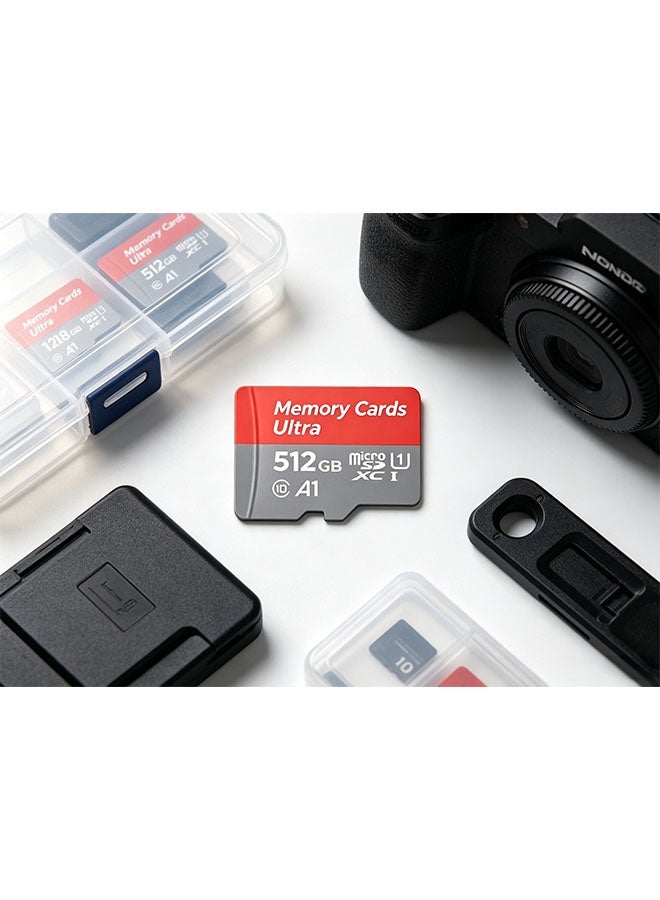 512GB high-end storage card, microSDXC type, supports full HD video, suitable for smartphones, dashcam, action cameras and surveillance cameras. - Image 5