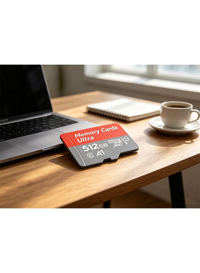512GB high-end storage card, microSDXC type, supports full HD video, suitable for smartphones, dashcam, action cameras and surveillance cameras. - Image 2
