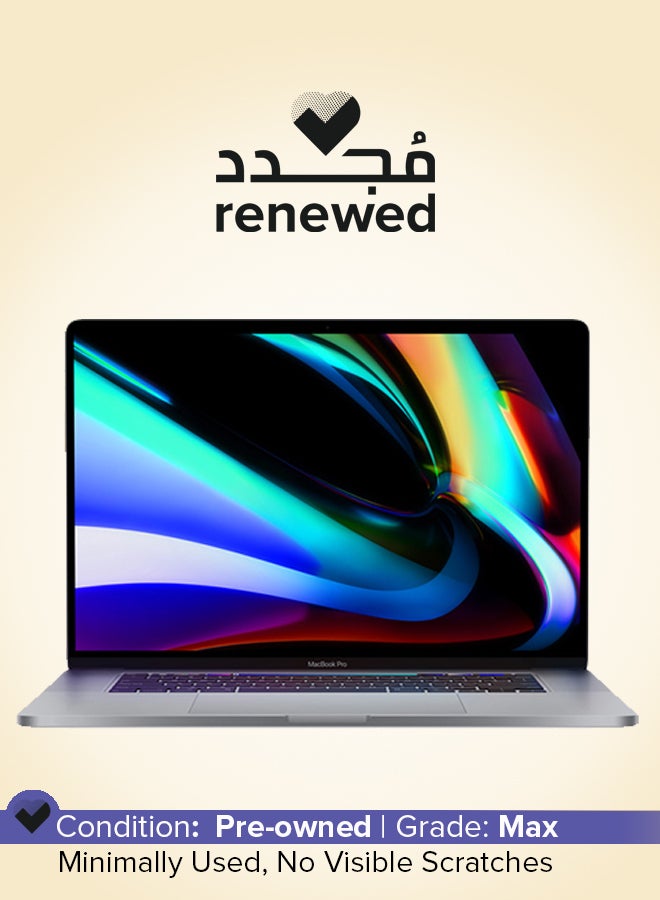 ابل  تم تجديده - ماك بوك برو A1990 (2019) بشاشة مقاس 15.4 بوصة مع شريط لمس، ومعالج Core i9/الجيل التاسع/ذاكرة وصول عشوائي 16 جيجابايت/محرك أقراص SSD سعة 512 جيجابايت/بطاقة رسومات AMD Radeon Pro 5500M سعة 4 جيجابايت - Image 1