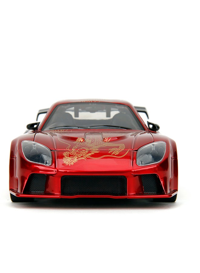 JADA Pink Slips 1:24 - 1995 Mazda RX-7 Widebody, Die-Cast Car with Base, Toys for Kids and Adults - Image 5