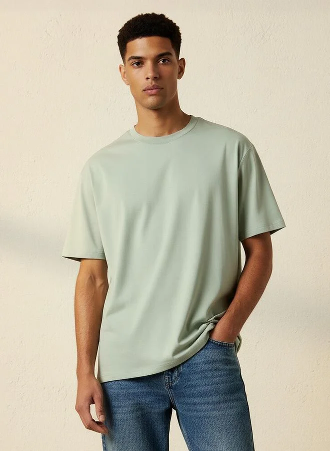 Splash FAV Men Relaxed Fit Crew Neck Short Sleeves T-shirt