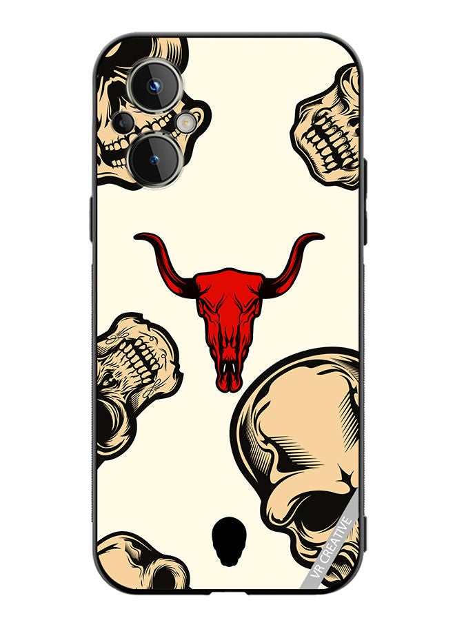 VR CREATIVE Protective Case Cover For OnePlus Nord N20 5G Skulls Design Multicolour - Image 1