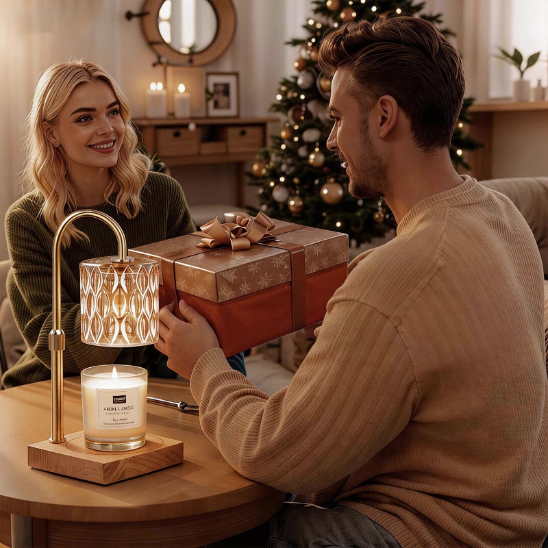 Honvinor Candle Warmer Lamp, Candle Warmer Light with Timer & Dimmer, Candle Warmer Lamp Adjustable Height, Compatible with Jar Scented Candles, Candle Warming Lamp with 3 Bulbs for Home Decor - Image 5