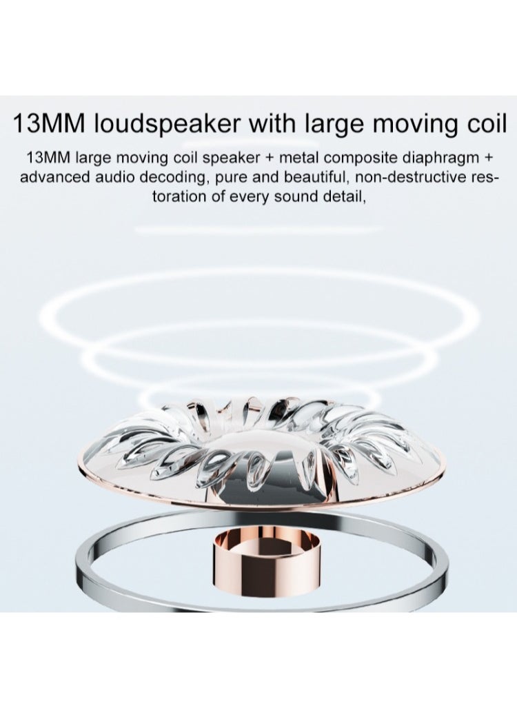 Yesido - Yesido TWS19 EARBUDS Bluetooth 5.3 LED Digital Display ENC Noise Reduction Bluetooth Earphone - White - Image 1