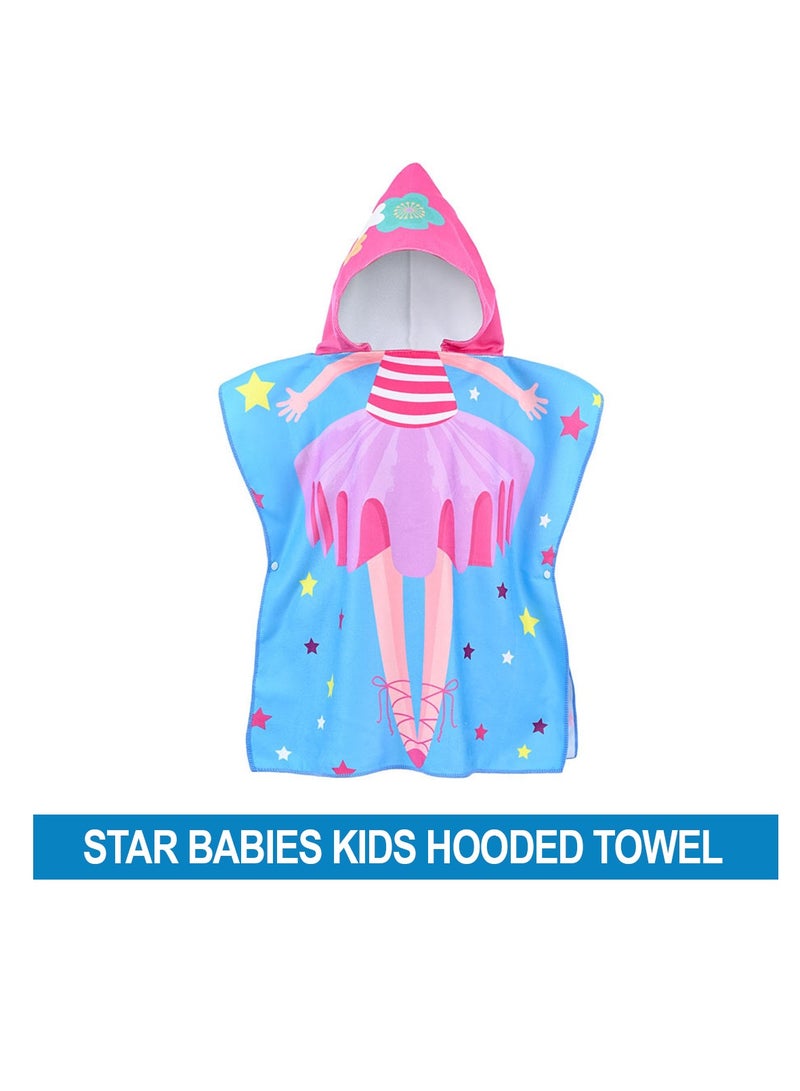 Star Babies Hooded towel - Blue/PInk - Image 2