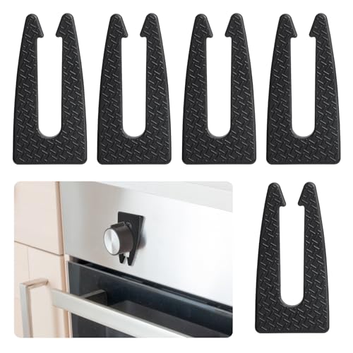 VZZNN 5 Pack Stove Knob Locks,Gas Stove Knob Lock for Baby Safety,Child and Pets Safety Guards,Prevent Children or Pets from Accidentally Turning on Gas Stove - Image 1