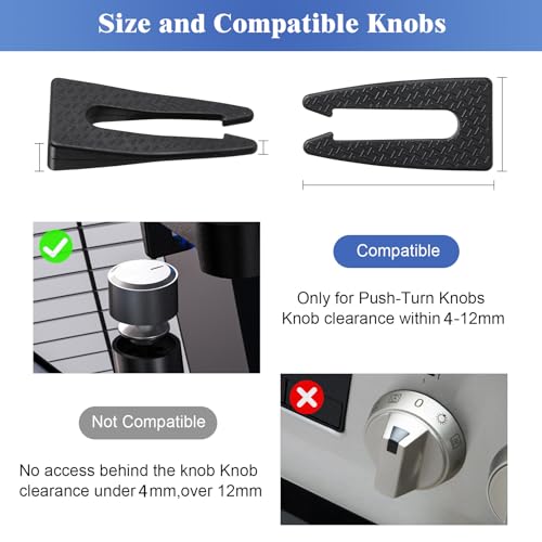 VZZNN 5 Pack Stove Knob Locks,Gas Stove Knob Lock for Baby Safety,Child and Pets Safety Guards,Prevent Children or Pets from Accidentally Turning on Gas Stove - Image 3