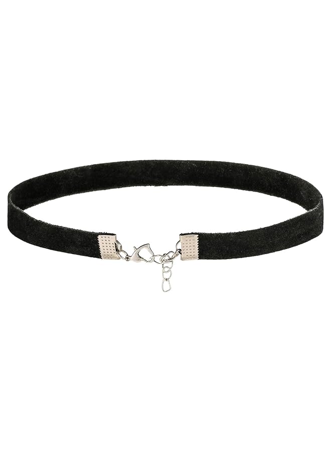 Alwan Velvet Ribbon Black Color Choker Necklace For Women Ee3731Na - Image 2