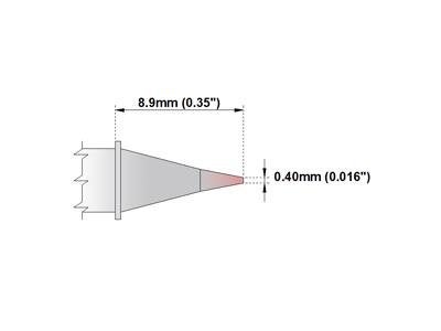 Thermaltronics PM75CP302 Conical 0.4mm (0.016in) interchangeable for Metcal SFP-CN04 - Image 2