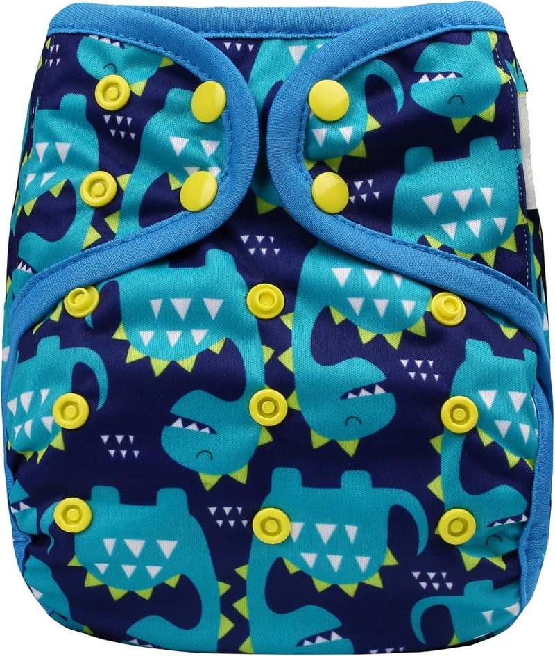 OsoCozy One Size Cloth Diaper Covers - Adjustable Snap Fit & Double Leg Gussets for Baby Boys & Girls from 8-35 Pounds. Use with Prefold, Flat or Fitted Cloth Diapers. - Image 1