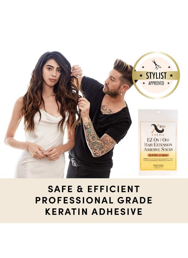 The Hair Shop Fusion Hair Extension Keratin Glue Sticks By The Hair Shop Professional Hair Bond Adhesive Sticks For Extension Glue Gun (Blonde)  - Image 4