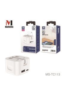 MARVERS MARVERS PD35W QC3.0 Folding Quick Adapter 