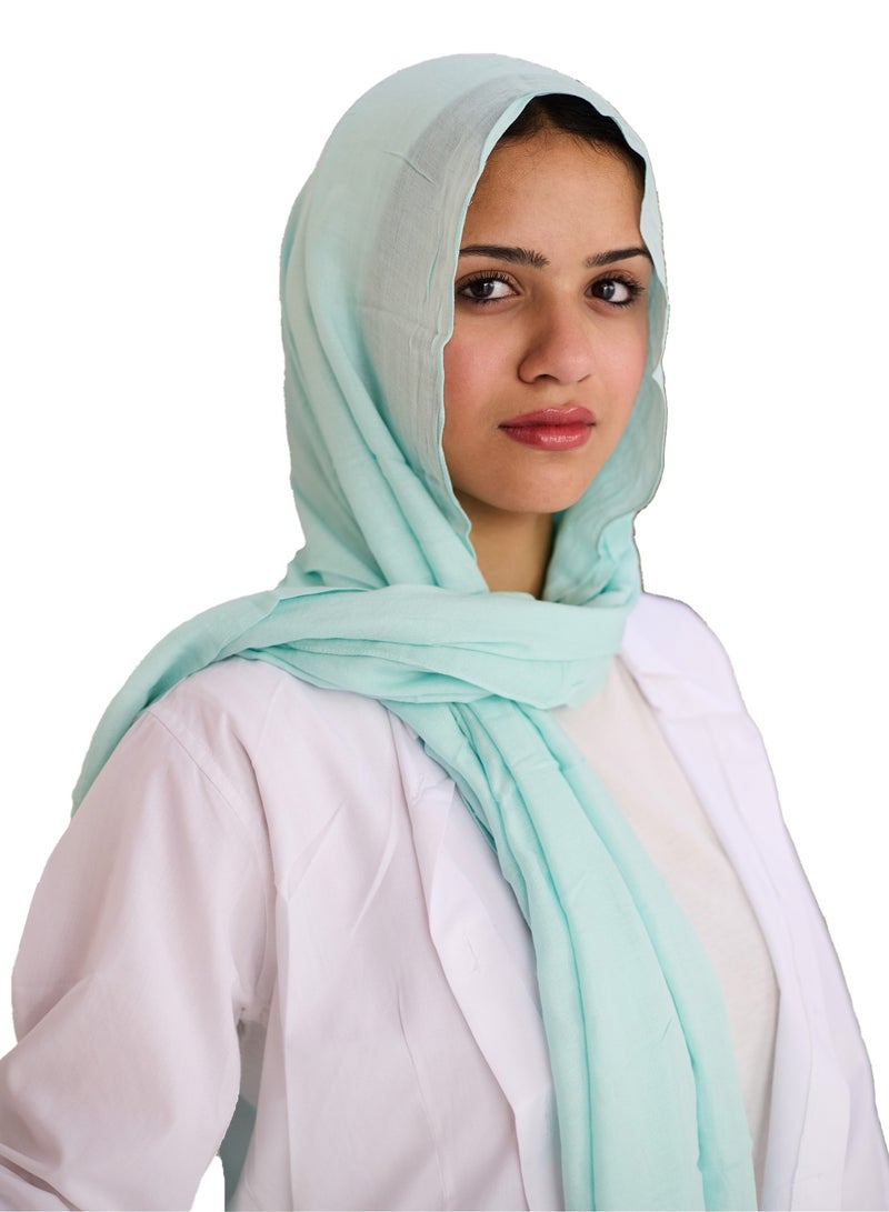 فلاور طرحة قطن مودال سادة - منيت - Image 1