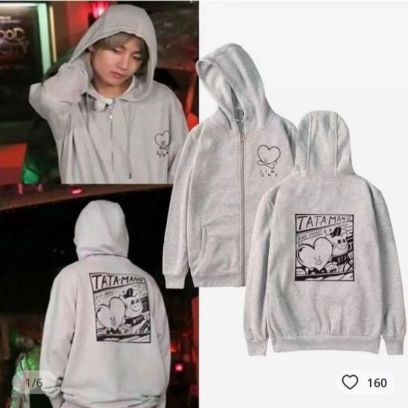 2022 Zipper New Sweater Kpop Trendy Combination Long Sleeve Pullover Casual Loose Hoodie Men And Women - Image 2