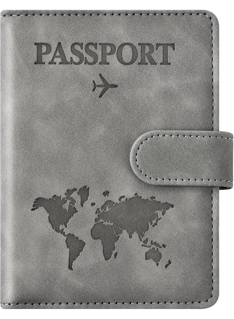 Passport Holder for Travel Essentials, Passport Wallet Cover Case for Travel Must Haves Accessories, Passport Book Holders for Women and Men - Image 1