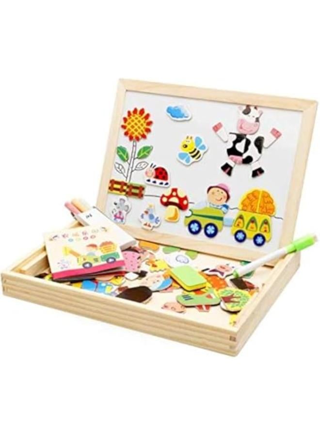 Farm paradise, magnetic puzzle, jigsaw puzzle, drawing board, children's puzzle toys 
