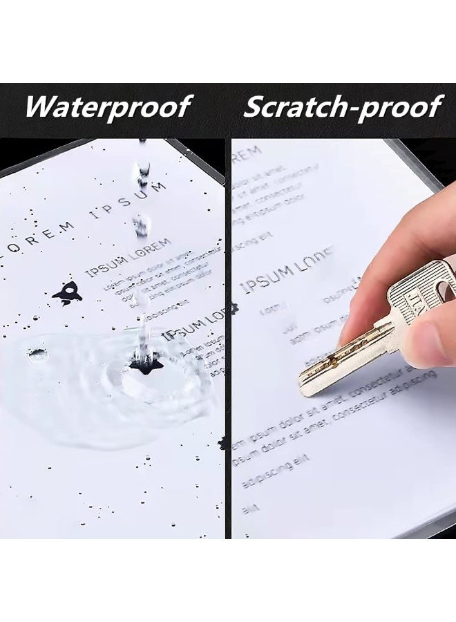 A4 Sliding Bar Report Cover, 10mm Sliding Bar, 75 Sheet Capacity, Clear Plastic File Folder for Documents, Resume and Presentation Organizer, Blue - Image 5