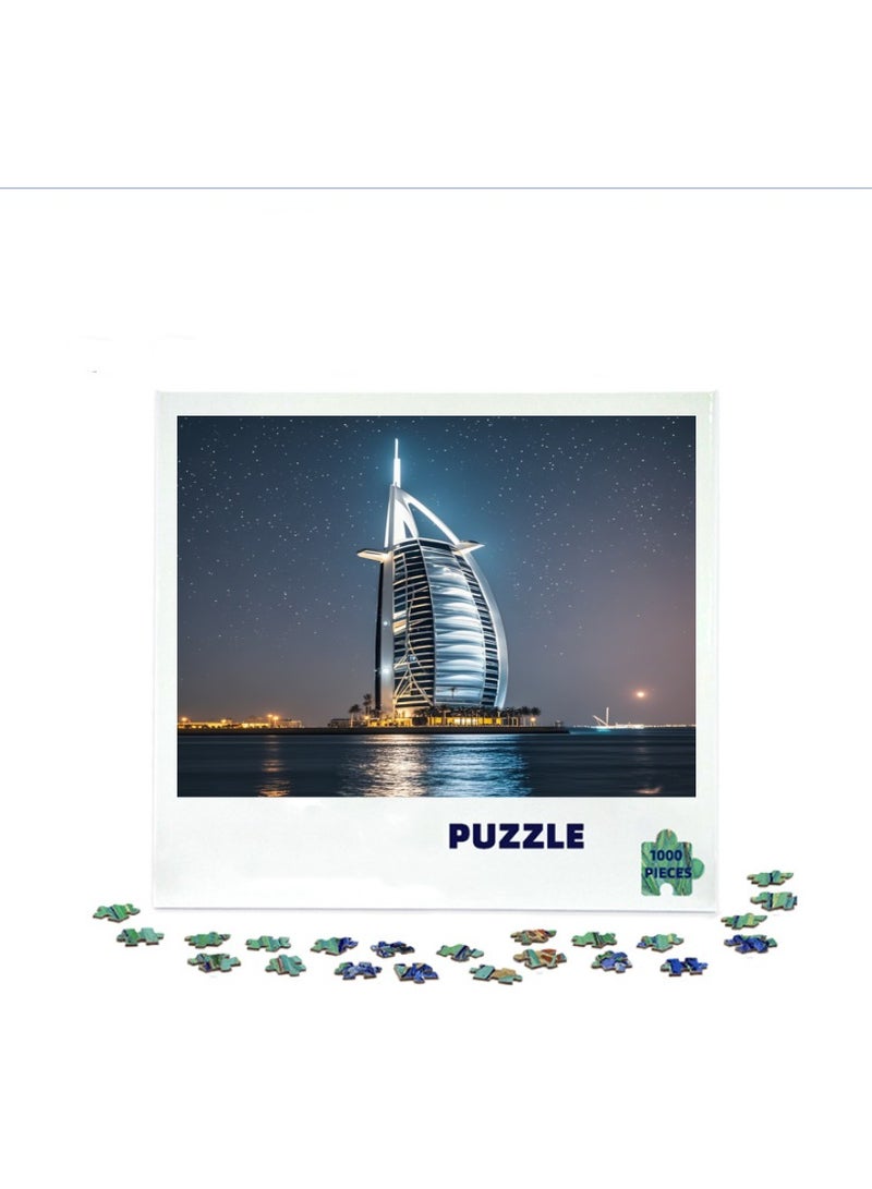 Anna 1000-Piece Dubai Cityscape Pattern Entertainment Puzzle - Image 1