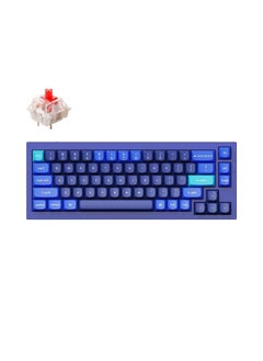 Keychron لوحة مفاتيح ميكانيكية Q2-J1 QMK Gateron G-PRO مع RGB ومفتاح أحمر و Costom Hotswappable  - Image 1