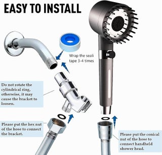 Filtered Shower Head with Handheld 3 Spray Modes High Pressure Shower Head wi... - view 5