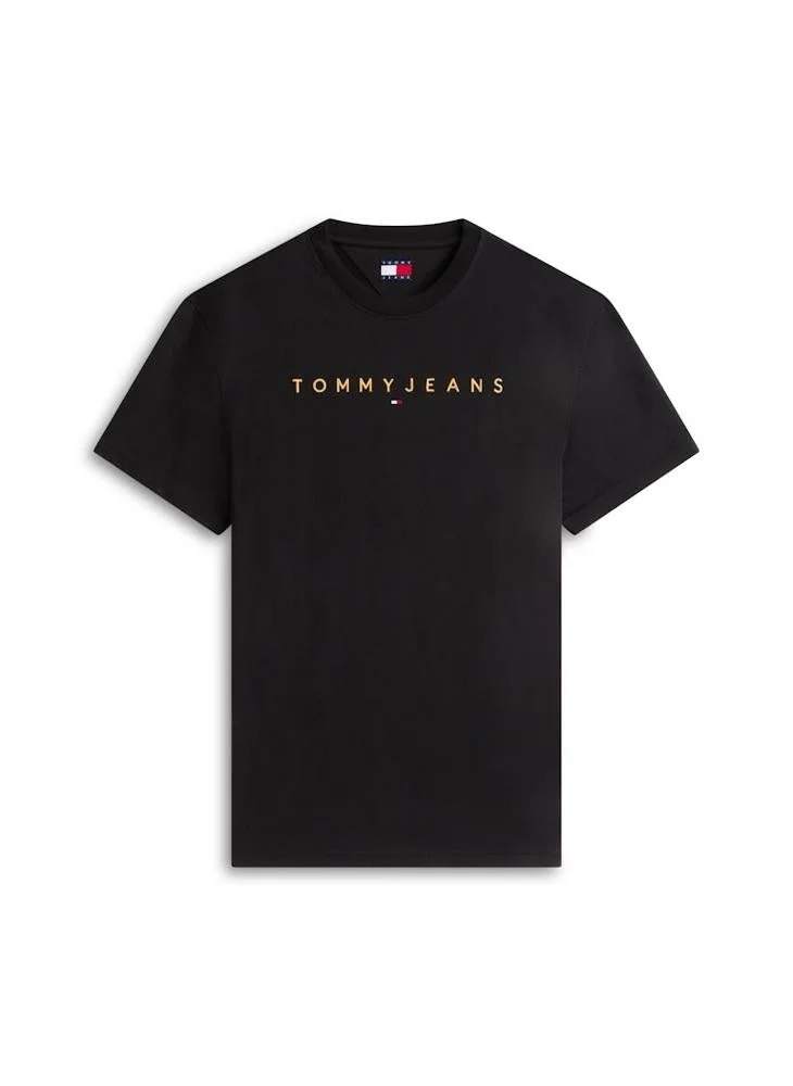 TOMMY JEANS  Linear Logo Embroidery Jersey T-Shirt for Men | Best Price UAE