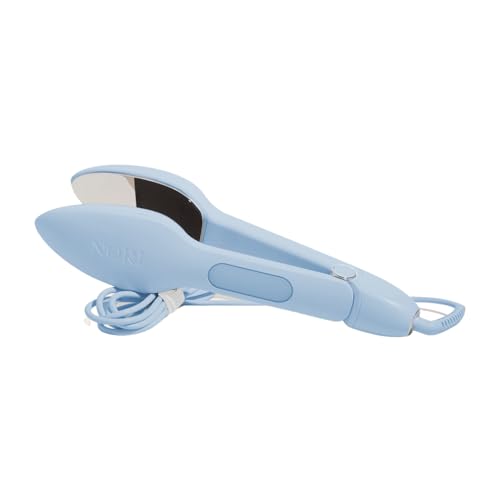 Nori Press Travel Steam Iron - Handheld Iron With Optional Steam Feature - No Ironing Board Required - Easy to Use w/ 6 Fabric Settings - Removes Wrinkles - User Manual Included -Blue - Image 1