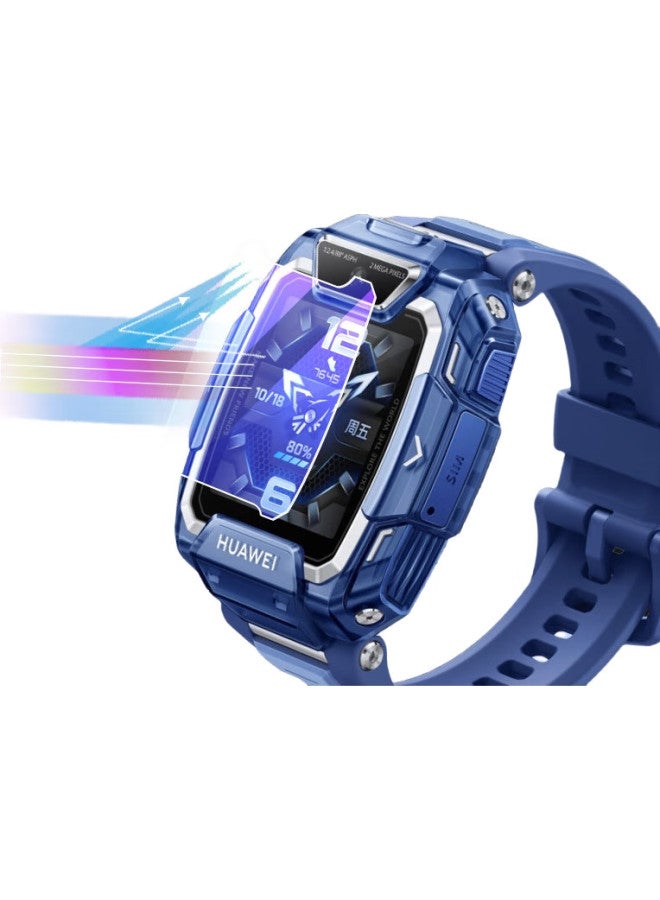Ten Flashes Shan [Three-Piece Deluxe Set] Huawei Children'S Watch 5Pro Tempered Glass Screen Protector, Full Coverage Protective Film For Children'S Phone, Compatible With 5/5X/5Xpro/4X4Pro/3Pro Glass Film - Image 2