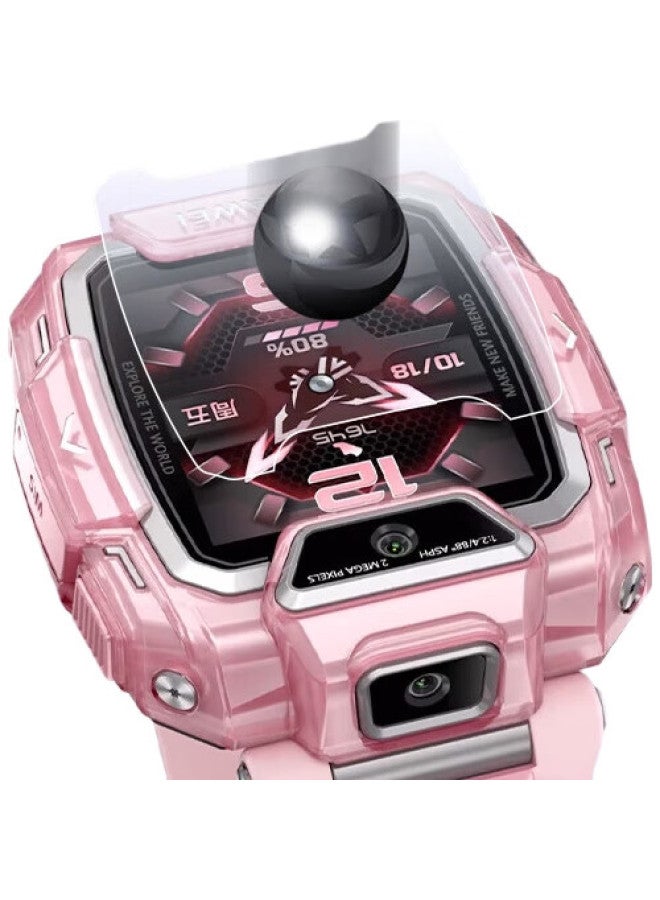 Ten Flashes Shan [Three-Piece Deluxe Set] Huawei Children'S Watch 5Pro Tempered Glass Screen Protector, Full Coverage Protective Film For Children'S Phone, Compatible With 5/5X/5Xpro/4X4Pro/3Pro Glass Film - Image 1