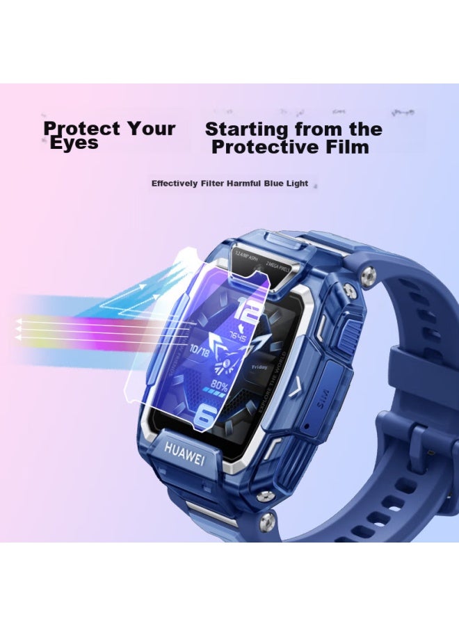 Ten Flashes Shan Huawei Children's Watch 5pro Tempered Glass Screen Protector, Full Coverage Protective Film For Children's Phone, Compatible With 5/5x/5xpro/4x4pro/3pro Glass Film - Image 2