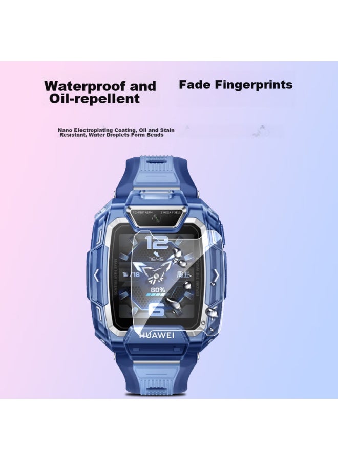 Ten Flashes Shan Huawei Children's Watch 5pro Tempered Glass Screen Protector, Full Coverage Protective Film For Children's Phone, Compatible With 5/5x/5xpro/4x4pro/3pro Glass Film - Image 3