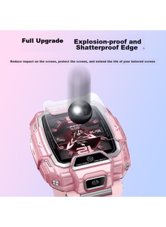 Ten Flashes Shan Huawei Children's Watch 5pro Tempered Glass Screen Protector, Full Coverage Protective Film For Children's Phone, Compatible With 5/5x/5xpro/4x4pro/3pro Glass Film - Image 1