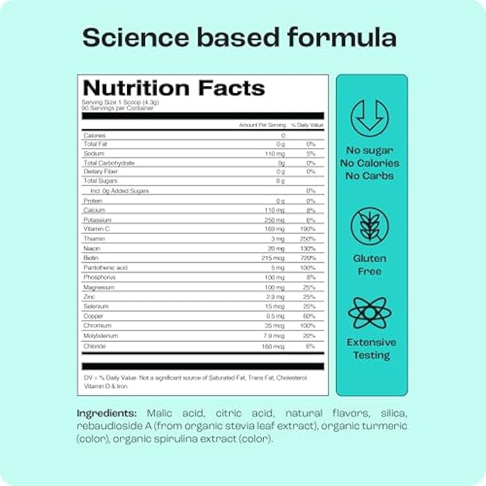 KEY NUTRIENTS Hydration Packets - 2 Delicious Flavors in Electrolytes Powder Packets No Sugar 4 Pack - No Calories, Gluten Free Electrolytes Powder Packet, Non GMO, Made in USA - Image 4