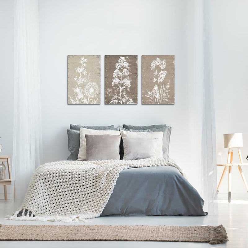 RnnJoile Boho Botanical Prints Canvas Wall Art - Image 3