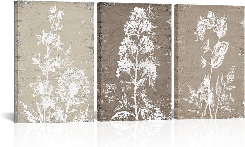 RnnJoile Boho Botanical Prints Canvas Wall Art - Image 1