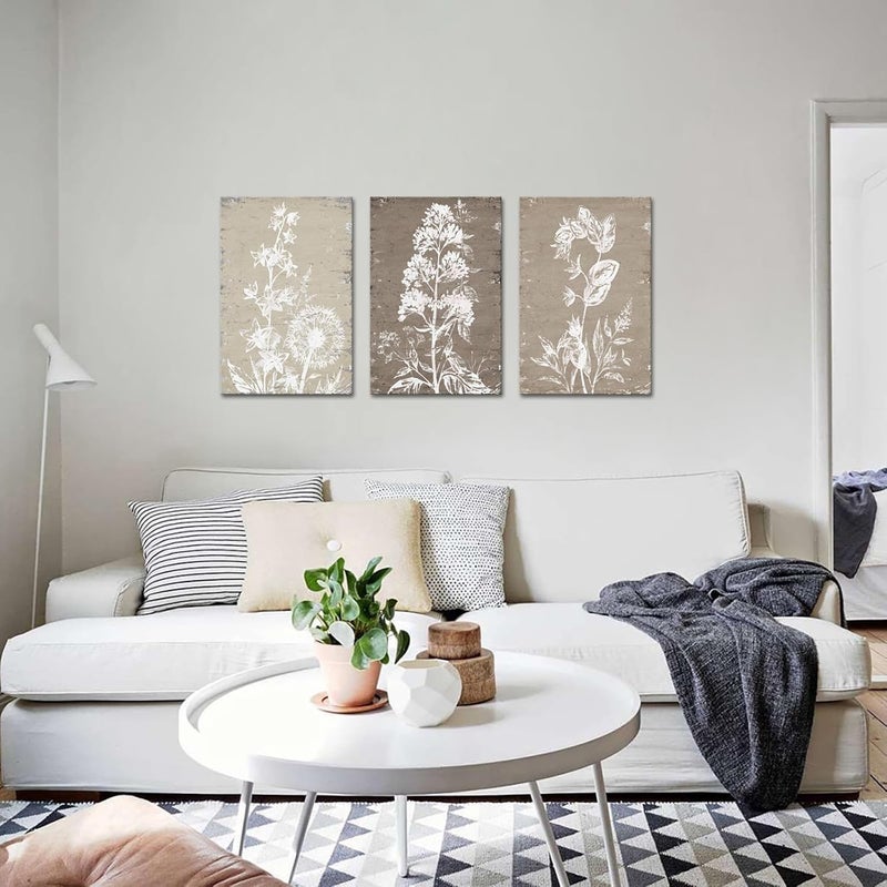 RnnJoile Boho Botanical Prints Canvas Wall Art - Image 2