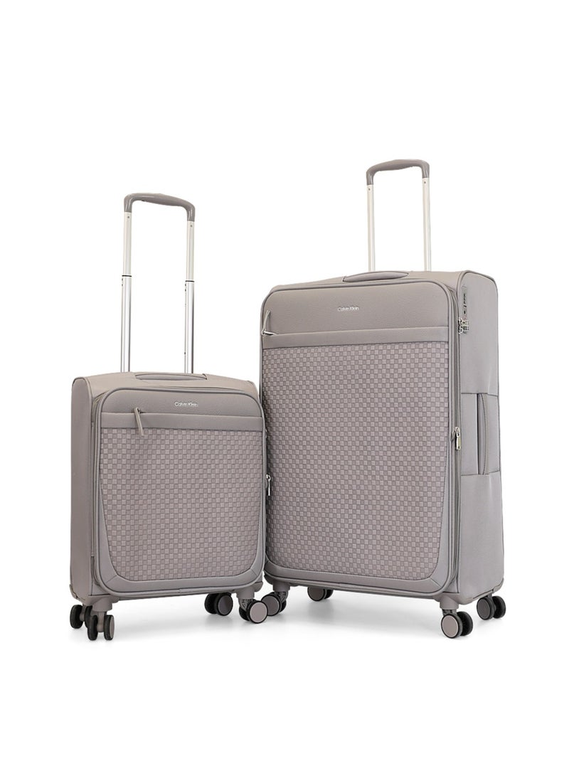 Calvin Klein 2-Piece Softshell Spinner Luggage Set | Lightweight, Flexible Packing for Smart Travelers - Image 1
