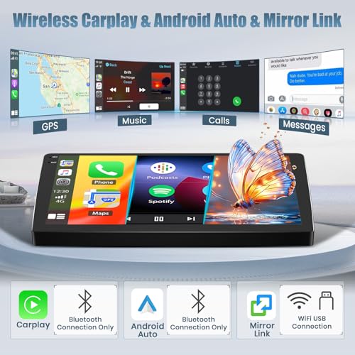 Roinvou [Fit JBL] 4+64G Android 15 Radio for Mitsubishi Lancer 2008-2017, 10.1" Touchscreen for Lancer Car Stereo, Wireless CarPlay/Android Auto, 5GHz WiFi, Bluetooth 5.0, EQ, GPS, 1280 * 720, Backup Camera - Image 4