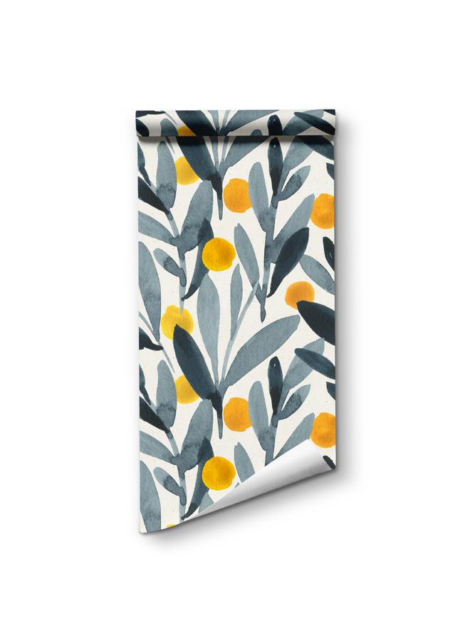 Bluejw Watercolor Boho Style Detachable Temporary Wallpaper Modern Minimalist Floral Children's Room Self-adhesive Wallpaper RW300 - Image 5