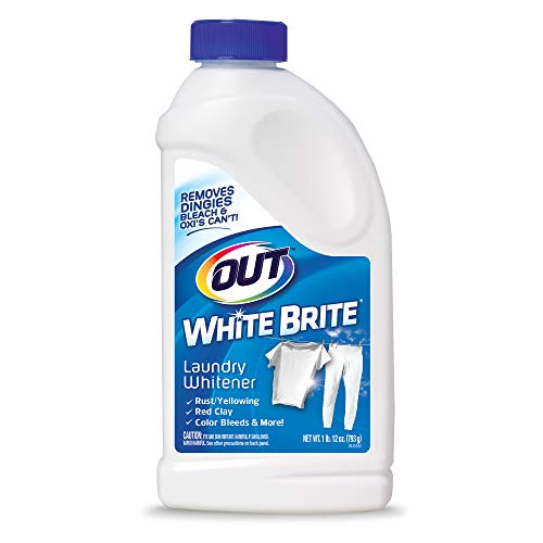 OUT White Brite Laundry Whitener Powder, Stain Remover Detergent Booster for Clothes, Removes Red Clay and Rust Stains on White Clothing and Uniforms, 1 Pound 12 Ounce - Image 1