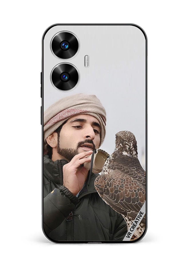 VR CREATIVE Protective Case Cover For Realme C55 Sheikh Hamdan Loving His Eagle Design Multicolour - Image 1