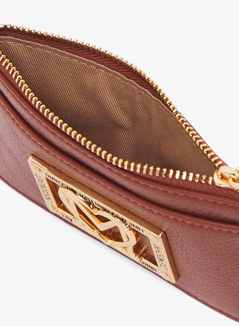 محفظة بسحاب وشعار