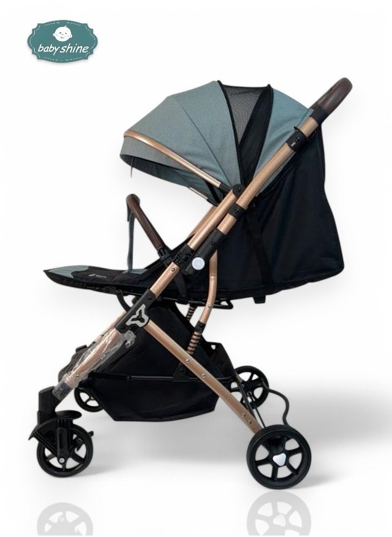 BABY SHINE Baby shine Lightweight Stroller with Folding Seat and Bottom Storage Basket - Newborn to 3 Years  - Image 1