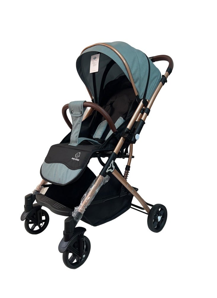 BABY SHINE Baby shine Lightweight Stroller with Folding Seat and Bottom Storage Basket - Newborn to 3 Years  - Image 2