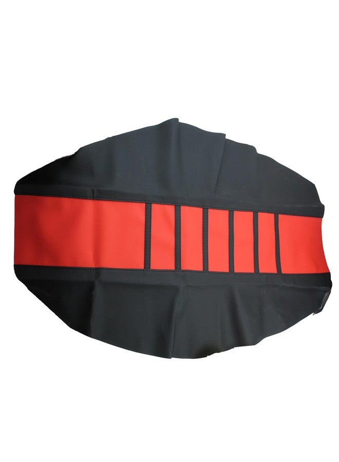 TIRGE Motorcycle Seat Cover Rubber Striped Grip Gripper Soft Universal for cr125 cr250 crf250f crf450f cr250r cr450r crf230f (Red) - Image 5