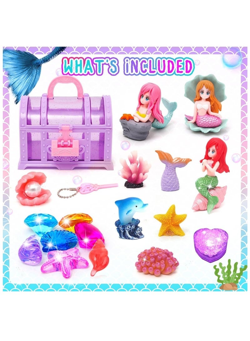 DAILYCHIC 18Pcs Mermaid Diving Pool Toys,Swimming Toys for Kids,Sinking Set Underwater Dive Gifts with Storage Box,Suitable for Swimming, Seaside, Diving, Outdoor Activities - Image 2