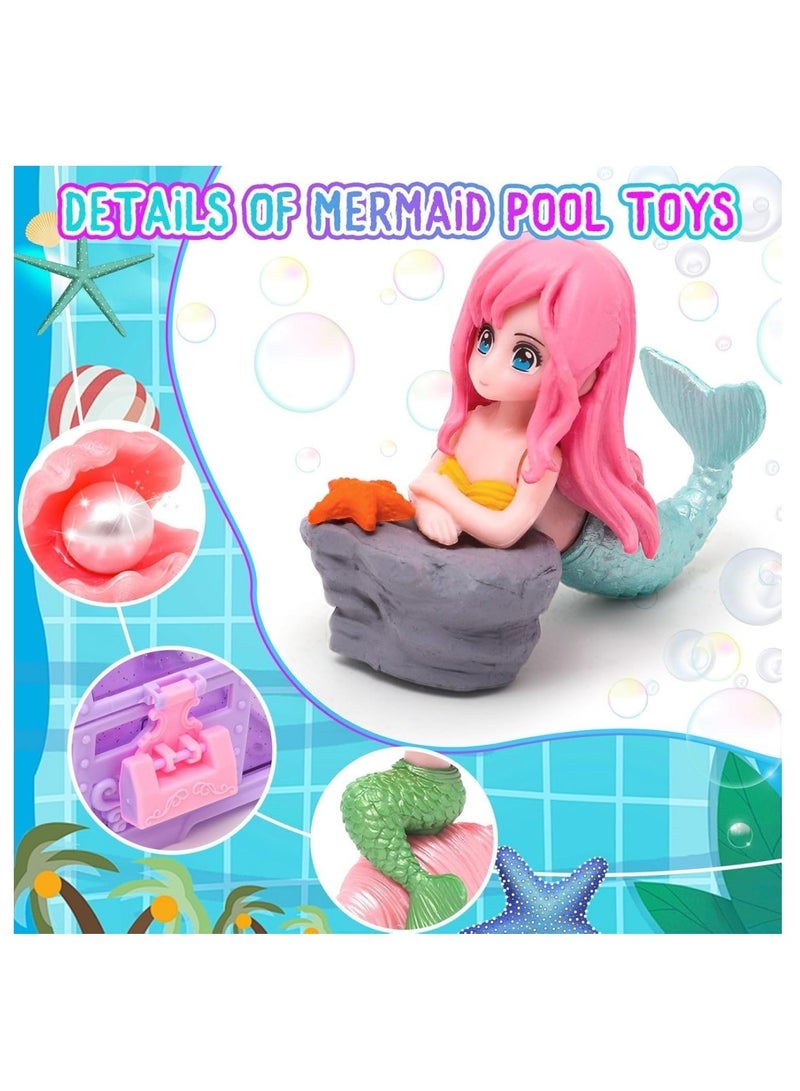 DAILYCHIC 18Pcs Mermaid Diving Pool Toys,Swimming Toys for Kids,Sinking Set Underwater Dive Gifts with Storage Box,Suitable for Swimming, Seaside, Diving, Outdoor Activities - Image 3
